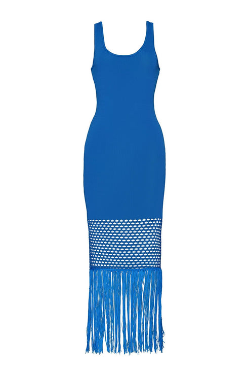 PQ Swim Blueberry Claudia Fringe Dress